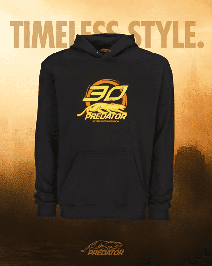 Predator 30th Anniversary Full Hoodie - Black/Gold - L