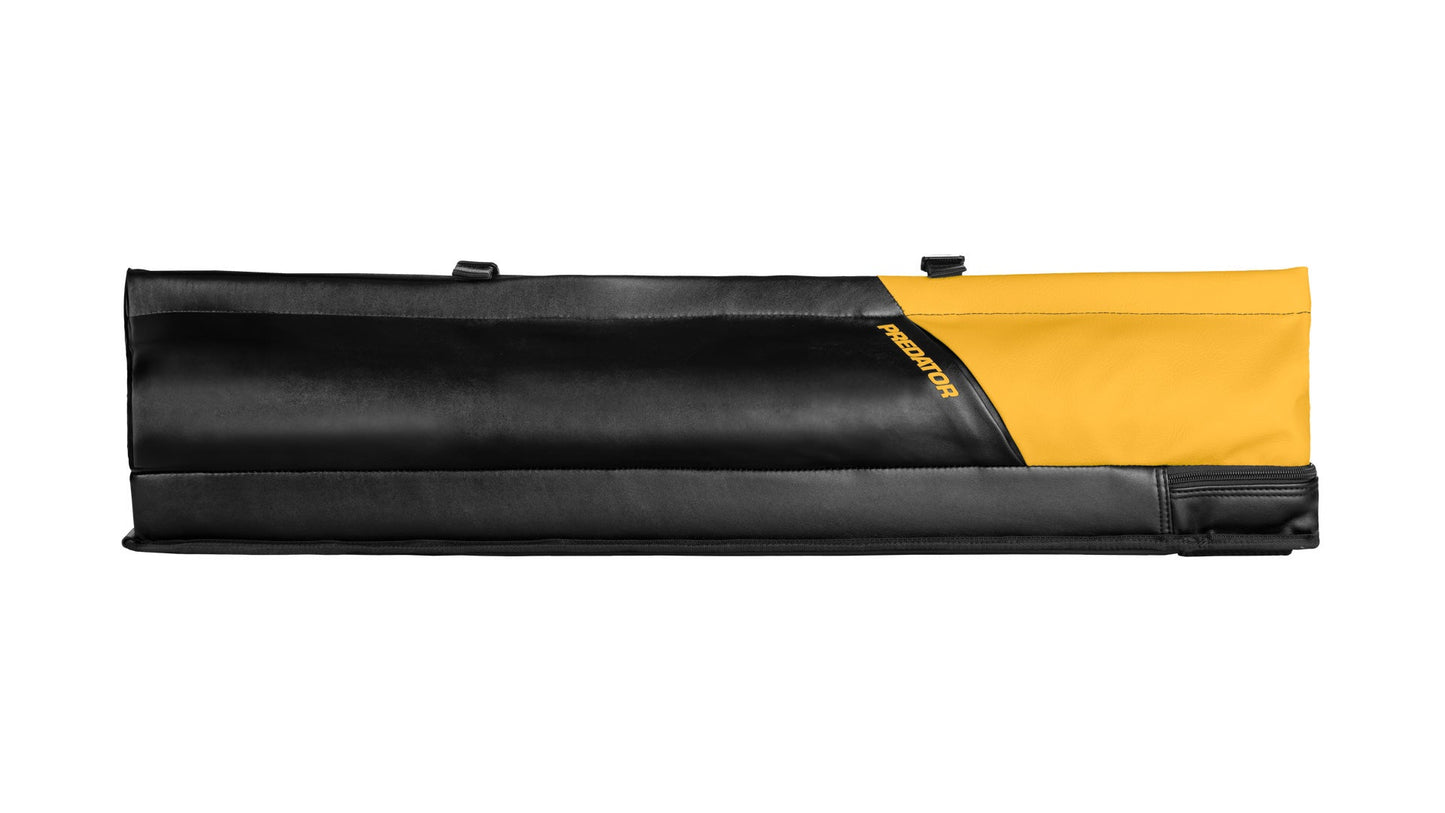Predator Black and Yellow Hard Urbain Pool Cue Case - 2 Butts x 4 Shafts