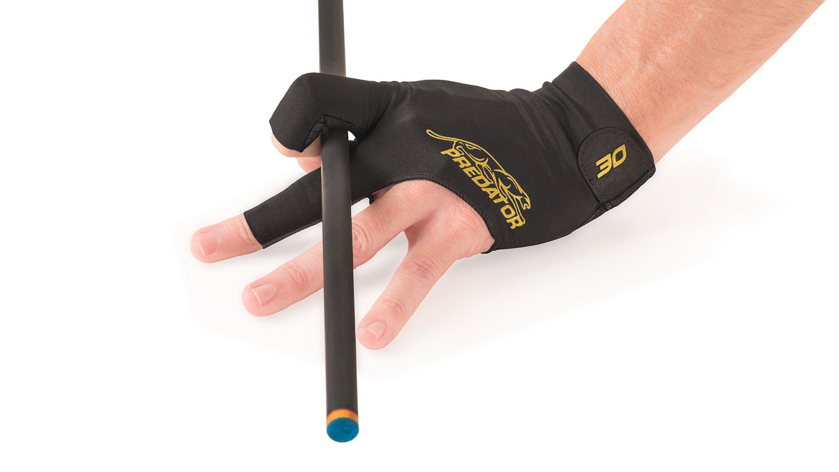 Predator Second Skin Billiard Glove - 30th Anniversary - Black/Gold - Left Hand - L/XL