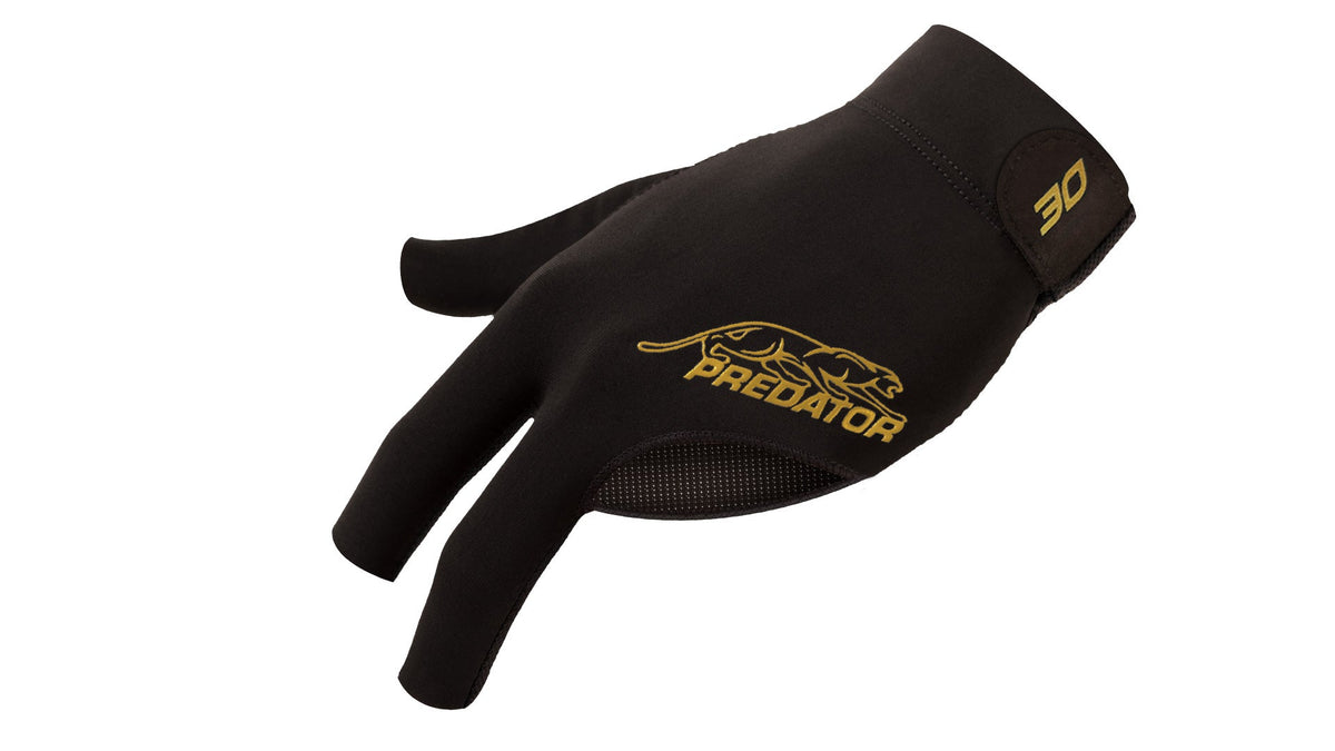Predator Second Skin Black & Gold Billiard Glove - 30 Anniversary Edition