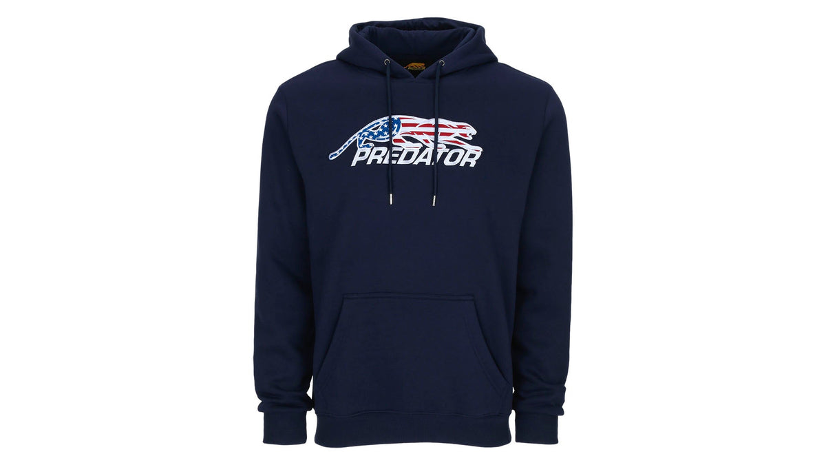 Predator Blue with USA Logo Hoodie | Billiard Apparel