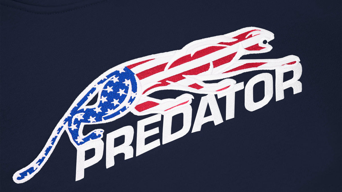 Predator Blue with USA Logo Hoodie | Billiard Apparel