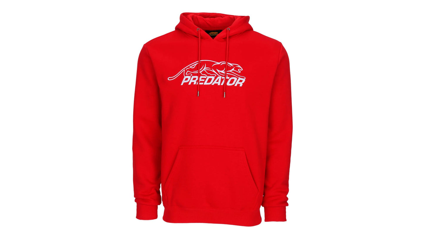 Predator Red with Outline Logo Hoodie | Billiard Apparel