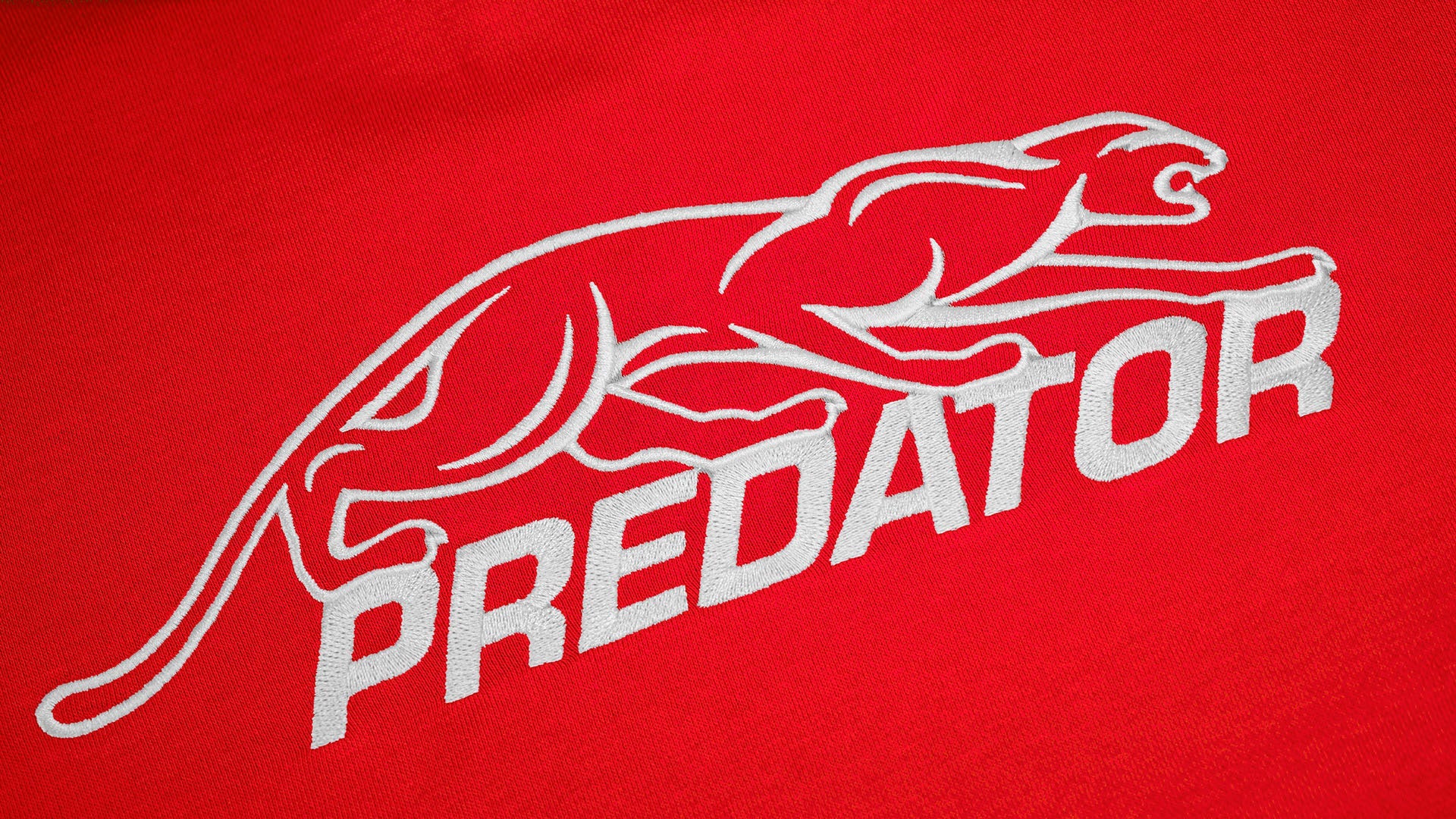 Predator Red Embroidered Logo Hoodie | Billiard Apparel