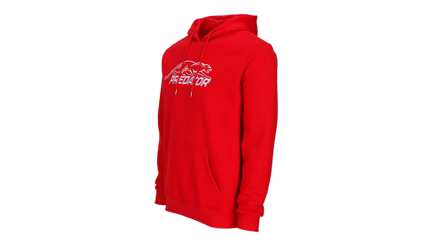 Predator Outline Logo Hoodie - Red/White - S