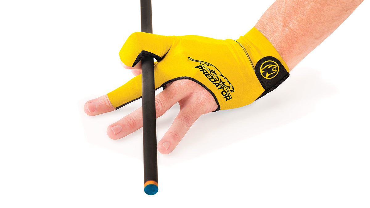 Predator Second Skin Yellow Billiard Glove - Left Hand